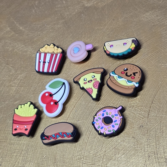 unbranded Other - 9 Croc Charms Colorful Food-Themed Kids Shoe Charms